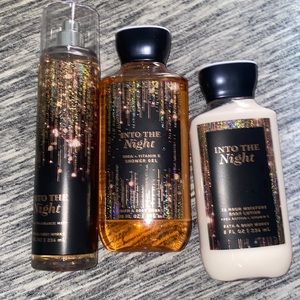 Bath and body works brand new set into the night scent